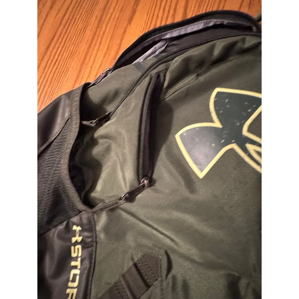 Under Armour Storm 1 Backpack Olive Green Black Water Resistant Sport Bag